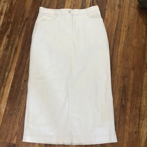 White Jean skirt